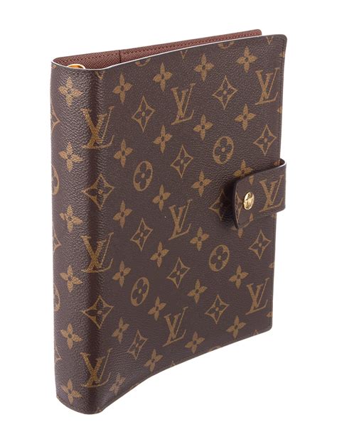 Large Ring Agenda Cover Monogram .